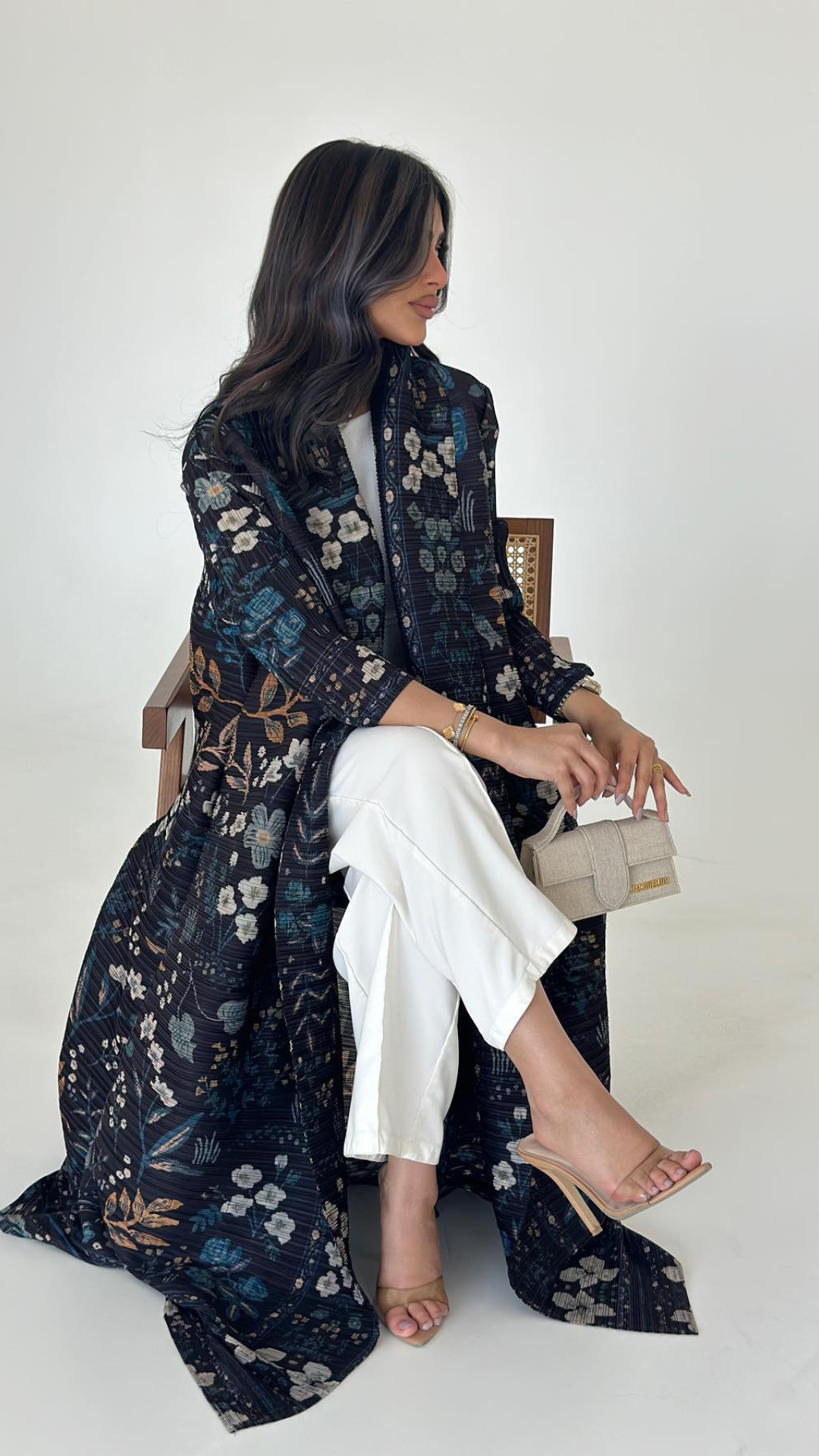 Midnight Blossom Abaya Vogue