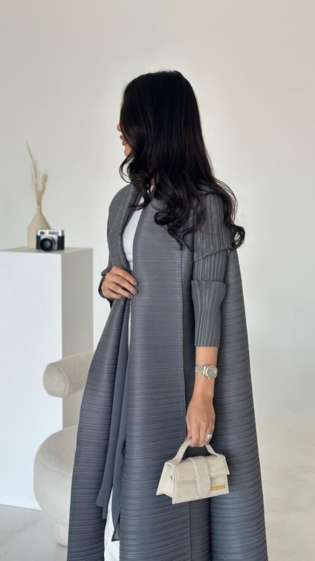 Gray Abaya Vogue