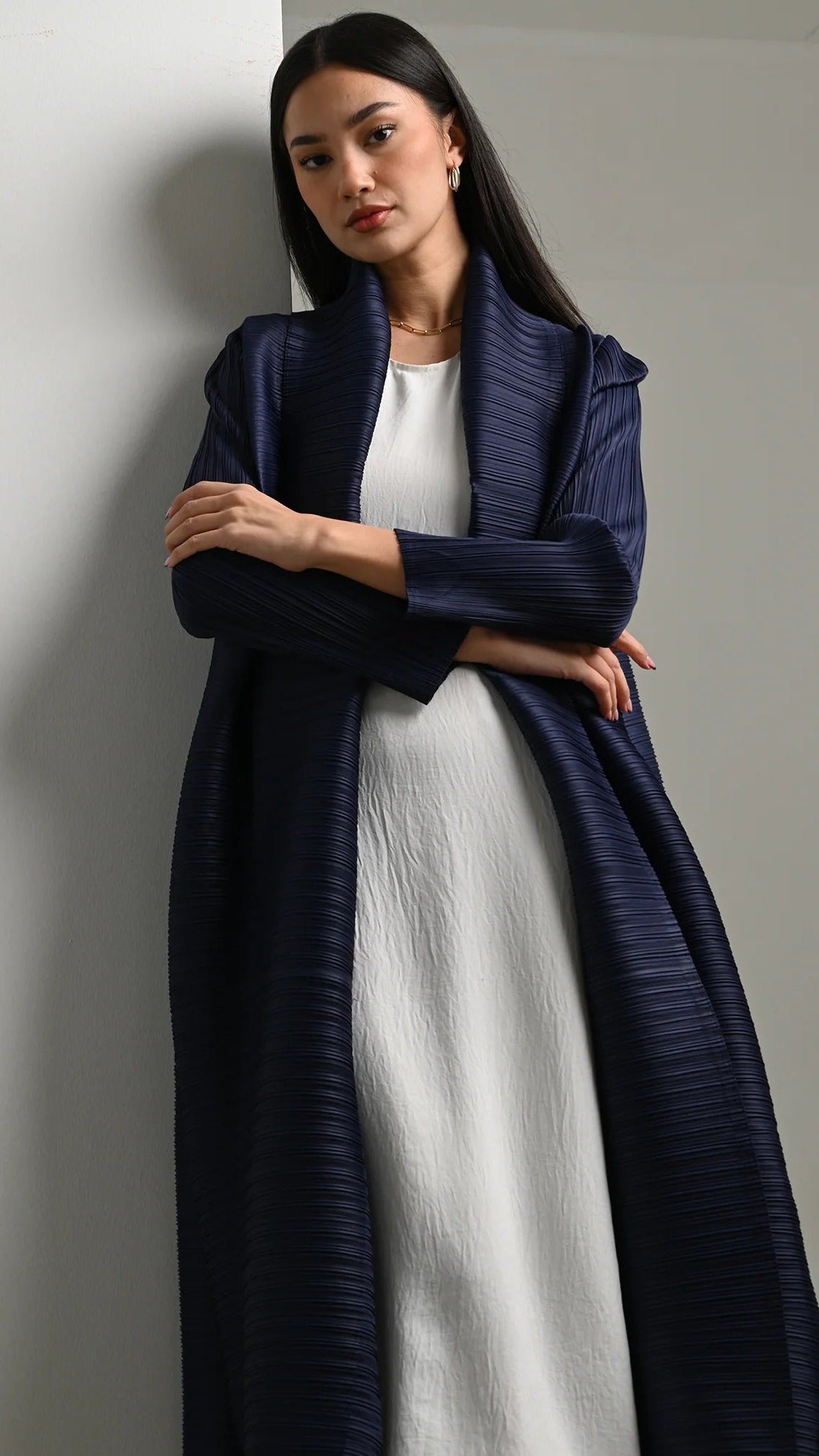 Navy Abaya Vogue
