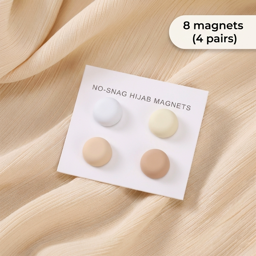 Hijab Magnets (4-Pair Set)